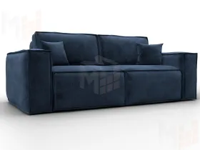 Диван прямой Лига-081 НПБ ( TOWER 13 синий )