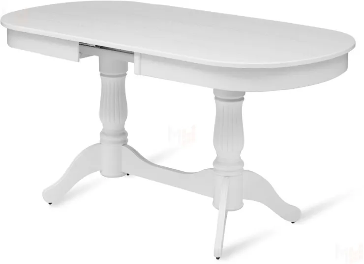 Стол деревянный раздвижной Кайнс 120 Белый