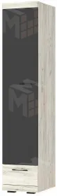 Шкаф СОНАТА ШС-450 Дуб Крафт белый - Антрацит