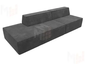 Диван прямой модульный Монс Модерн левый ( BRUT 16 темно-серый )