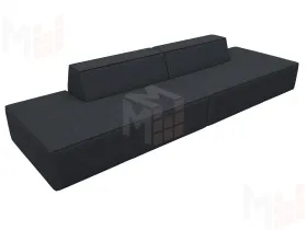 Диван прямой модульный Монс лофт ( JOLY 16 темно-серый )