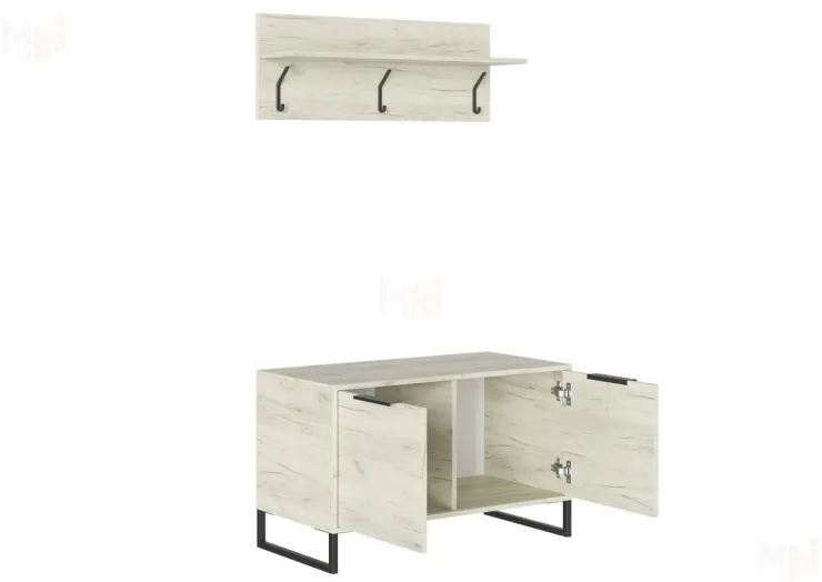 Прихожая Лофт (дуб крафт белый)