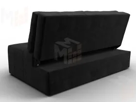 Диван прямой Лига-107 (140) ( SEVEN 35 черный )