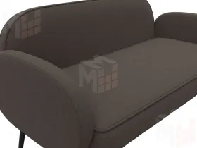 Диван прямой Лига-086 ( Амур 05 коричневый )