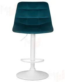 Стул барный DOBRIN TAILOR WHITE (морской волны велюр (MJ9-99))