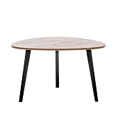 Стол журнальный Leset Квинт (Черный лак/Бронза)