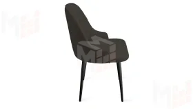 Стул Гранд К1К Черный муар, Велюр Confetti Stone