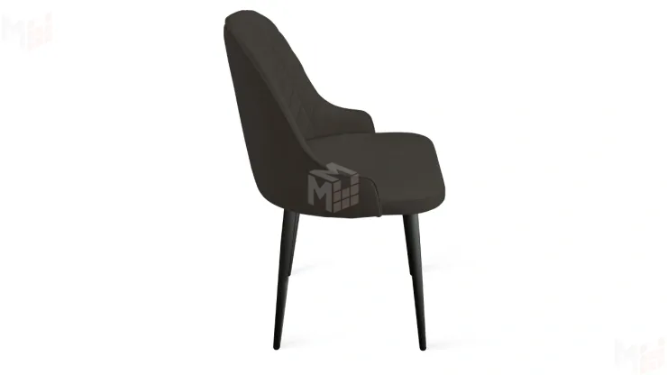 Стул Гранд К1К Черный муар, Велюр Confetti Stone