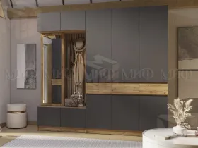 Прихожая Роджина-3 (крафт золотой/графит)