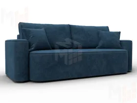 Диван прямой Лига-118 НПБ ( BRUT 11 синий )