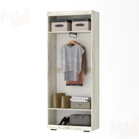 Шкаф Соната ШСЗ-800 со штангой Крафт белый-Антрацит