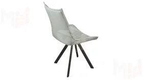 Стул Фэнди К2 Черный муар, Велюр Confetti Silver