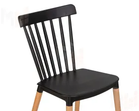 Стул обеденный DOBRIN THEO (ножки светлый бук, цвет черный (B-03))