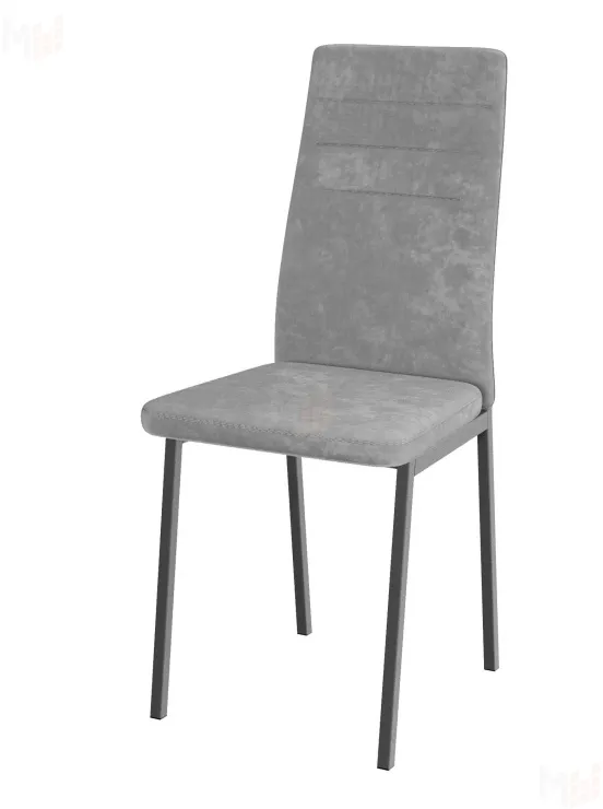 Стул Амстер (велюр серый, ноги серые)