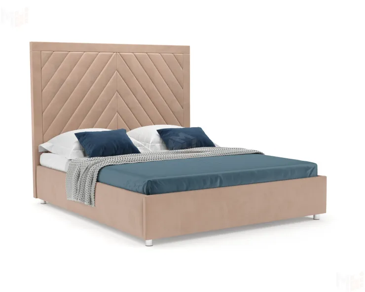 Кровать Мишель 140 см (Бежевый - Luna 061)
