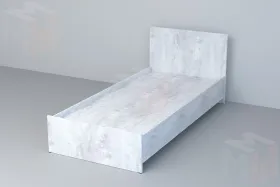 Кровать  0,9 Эго 032 с низким щитком Бетон Светлый 