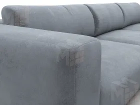 Диван угловой Лига-066 НПБ Лонг угол правый ( TOWER 10 серый )