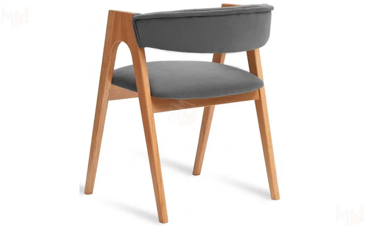 Стул деревянный Кайто Бук натуральный  Серый