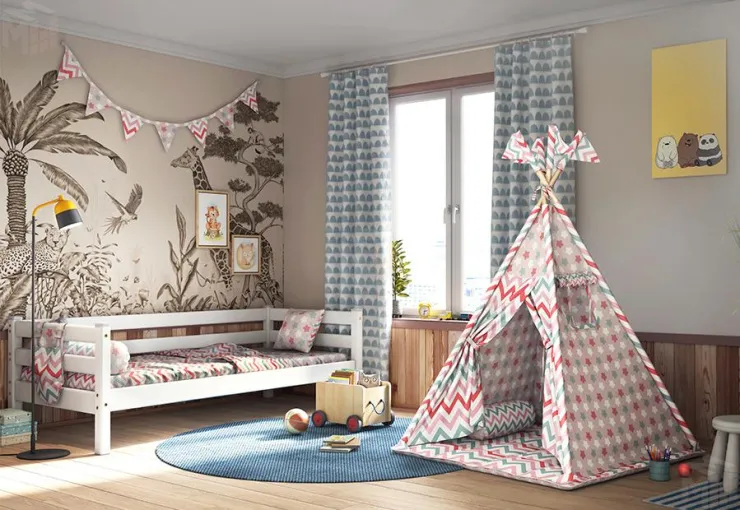 Вигвам зигзаг коралловый/пряники коралловый