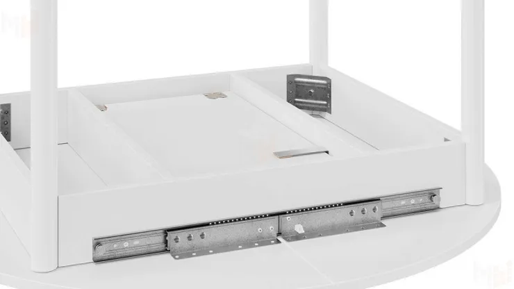 Стол обеденный раздвижной Терра Белый, Белый матовый