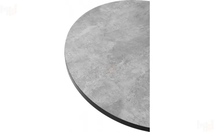 Стол раскладной Монти Лофт D100 Бетон/Черный