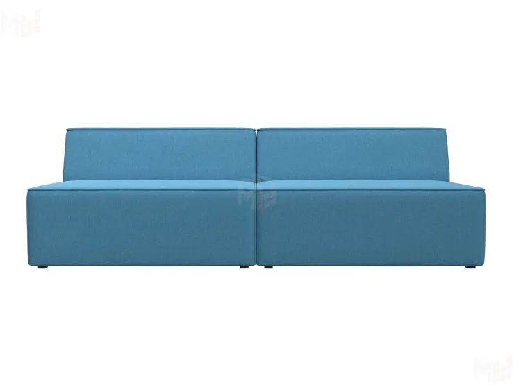 Диван прямой модульный Монс ( Амур голубой )