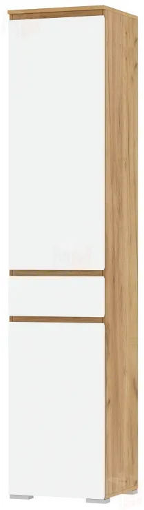 Пенал с ящиком  ГРЕТТА   2С1Я Дуб Крафт золотой - Белый