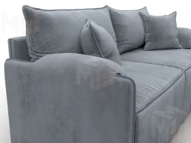 Диван прямой модульный Лига-106 ( TOWER 10 серый )