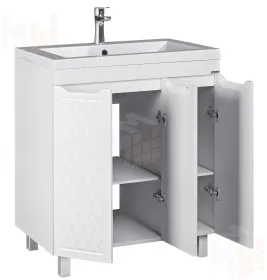 Тумба под умывальник "Andrea 75" 3D без ящика Домино