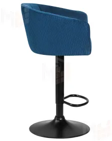 Стул барный DOBRIN DARCY BLACK (синий велюр (1922-20))