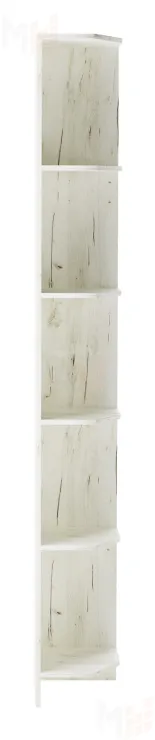 Шкаф торцевой  Беатрис Дуб Крафт белый