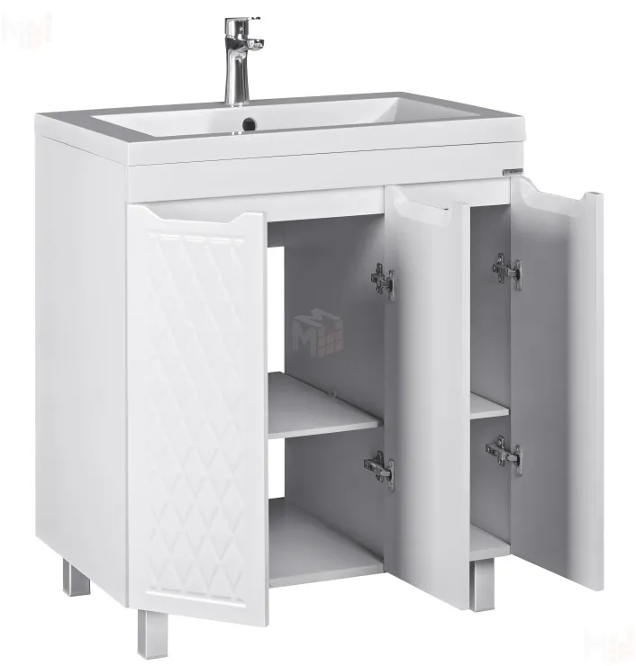 Тумба под умывальник "Andrea 75" 3D без ящика Домино