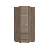 Шкаф угловой Симба шимо темный - кофе с молоком