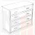 Комод Натали 4 ящ. широкий белый глянец
