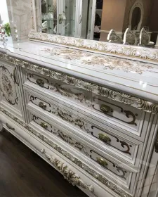 Комод Алсу белый глянец