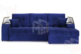 Угловой диван-кровать Лас-Вегас Синий правый 