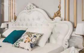 Кровать Мишель 180х200 см с подъёмным механизмом белый матовый