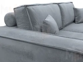 Диван прямой Лига-081 НПБ ( TOWER 10 серый )