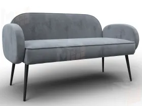 Диван прямой Лига-086 ( TOWER 10 серый )