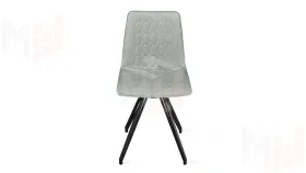 Стул Хьюго К4 Черный муар, Велюр Confetti Silver