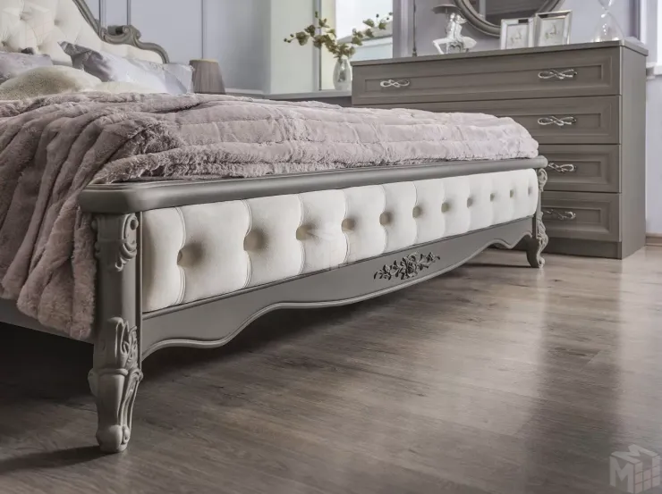 Кровать Мишель Лайт 180х200 см серый камень