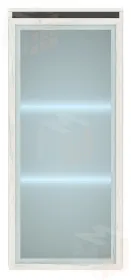 Пенал ГРЕТТА навесной 1В Крафт белый-Антрацит