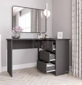 Стол письменный угловой Мори МС-16 графит