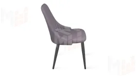 Стул Франк (конус) исп. 2 - ДП2-30 Графит/Микровелюр  Catania Lavender (лавандовый)