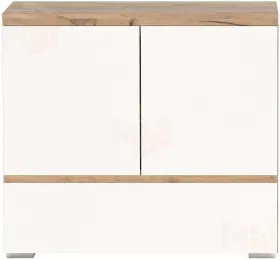 Комод  ГРЕТТА 2С1Я Крафт золотой-Белый