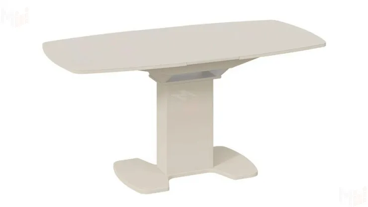 Стол обеденный Портофино - СМ(ТД)-105.02.11(1) Бежевое, Стекло бежевое матовое LUX