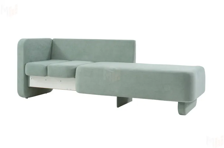 Кушетка «Хьюстон» на пружинном блоке Вивальди 09 бирюза