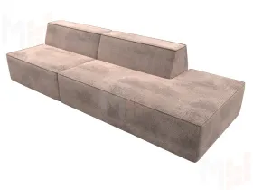 Диван прямой модульный Монс Модерн правый ( TOWER 05 бежевый )