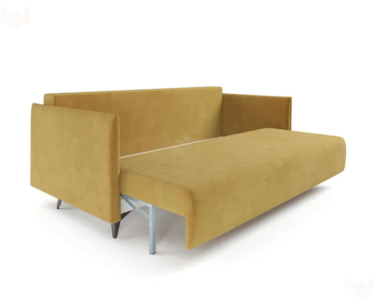 Диван прямой Майами (Велюр Cabrio 27 – желтый)