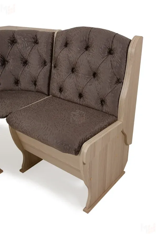 Кухонный уголок Орхидея Люкс (ясень/флок Графит)